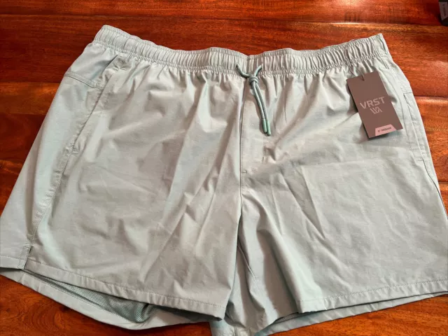 VRST Men's 5'' Run Shorts Mesh Liner - Dusty Teal - Size 2XL -  NWT