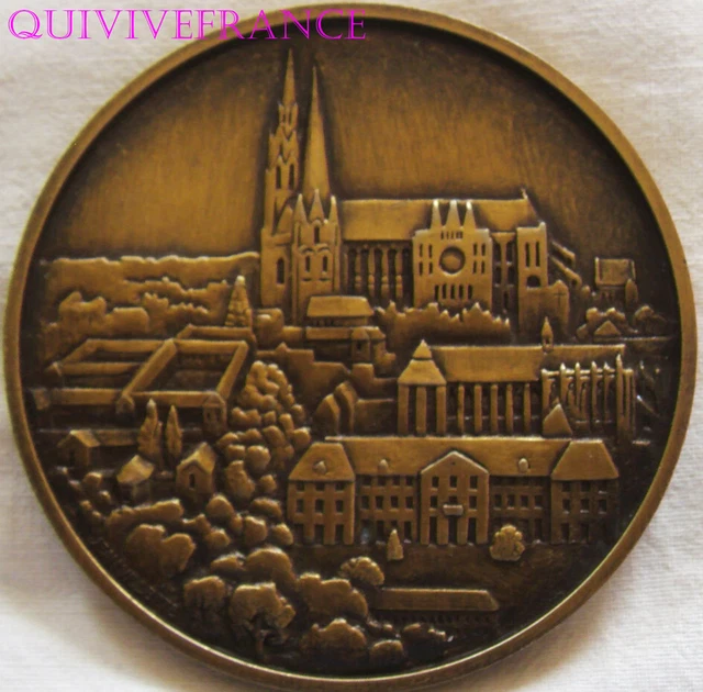 Médaille Commémorative Lycée Marceau Chartres - 1887-1987 - Signée Jean Villette