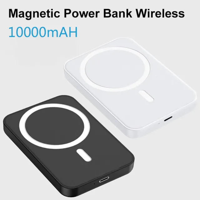 10000mAh Magnetic Power Bank Wireless Charger Battery Pack for iPhone 14 13 12