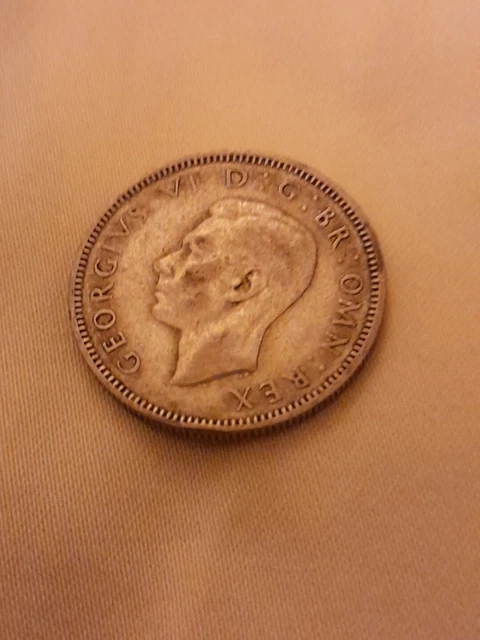 1940 King George VI Silver Shilling