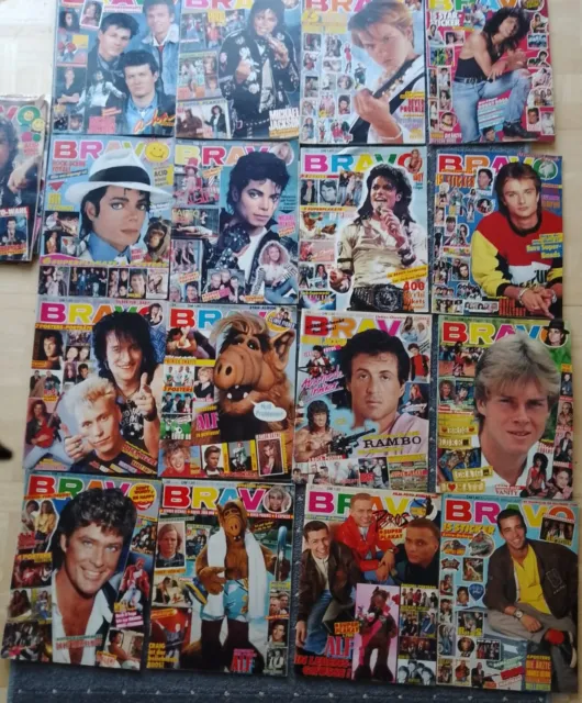 78 x Bravo Zeitschriften. BRAVO-Hefte, 1981-1988, Konvolut, 80er-Jahre
