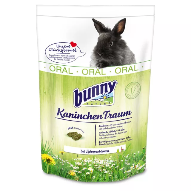 Bunny Nature Sogno Del Coniglio Orale 1,5 KG, Nuovo