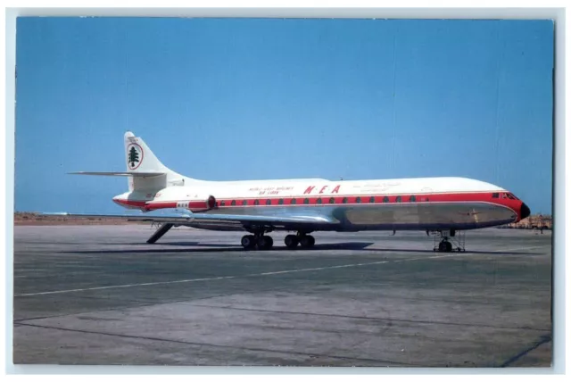 1966 Middle East Airlines-Air Liban OD-AEF c/n 157 Airplane at Beirut Postcard