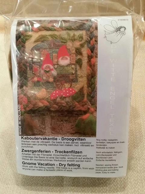 De Witte Engel Texel Bastelpackung Trockenfilzen Nadelfilzen Zwergenferien Neu