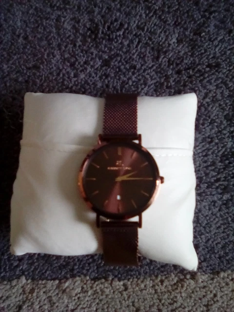 ABBOTT LYON WATCH Pearl Belgravia 36 Gold Stainless Womens BNWT