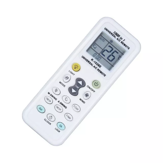 Remote Control LCD for Air Conditioner Muli ID K-1028E Controller A/C Universal