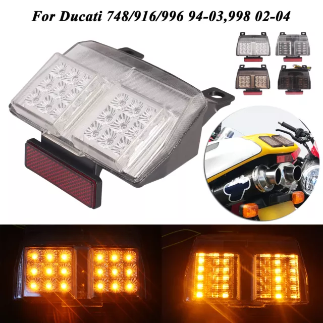 LED Taillight For Ducati Superbike 748/916/996 94-03,998 2002-04 w/Turn Signals