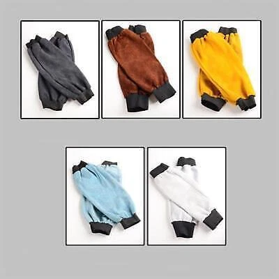 Industrial Welding Arm Guards Cowhide Sleeves 19'' Protection Gear