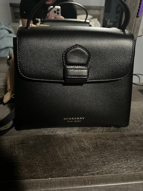 Small grainy leather and house check hotsell tote bag