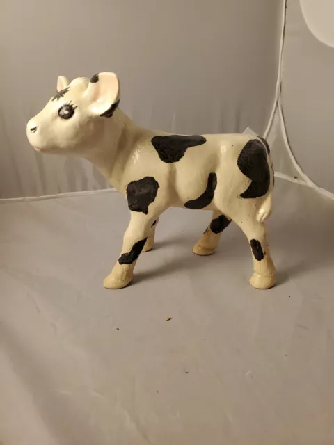 Cute Vintage Cow Ceramic Figurine