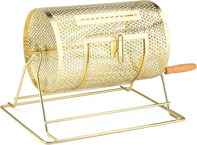 X-Larg Brass Raffle Ticket Drum Holds Tickets Lottery Spinning Drawing