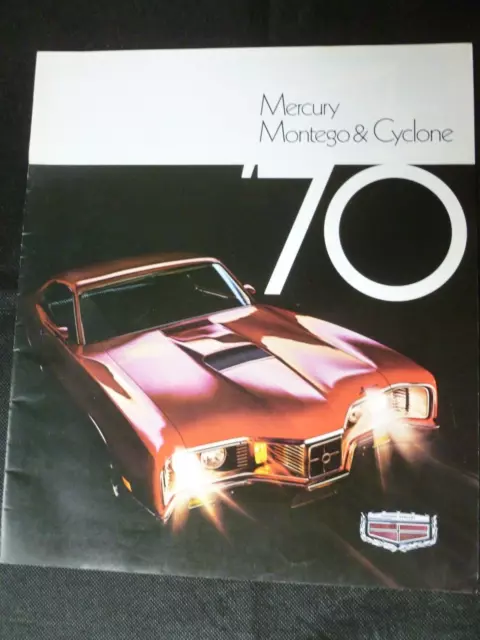 1970 Mercury MONTEGO  & CYCLONE Automobile Sales Brochure