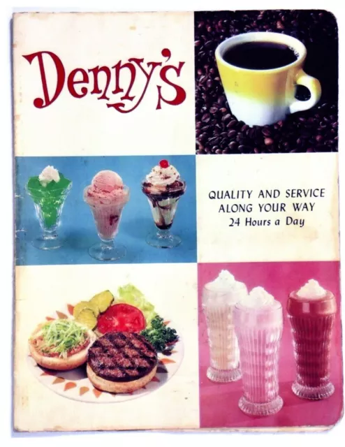 Early Denny's Menu Cover 8.5X11 Glossy Reprint