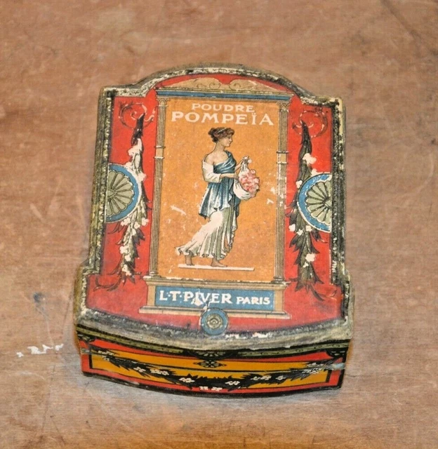 BOÎTE À POUDRE ancienne de marque L.T. PIVER - POMPEÏA. EUR 33,00