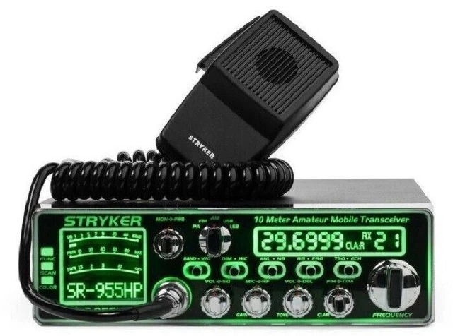 Stryker SR-955HPC 10 Meter Amateur Ham Mobile Radio AM FM SSB 7 Color 80+ Watts Stryker SR-955HPC 10 Meter Amateur Ham Mobile Radio AM FM SSB 7 Color 80+ Watts