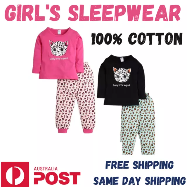 Toddler Baby Boys Girls Sleepwear Printed Nightwear Comfy Pajamas Outfits PJs AU