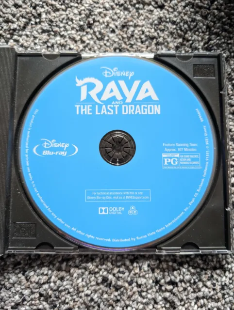 Raya and the Last Dragon (Blu-ray) Like New-10% off 2+ Media Mail Buy see descri