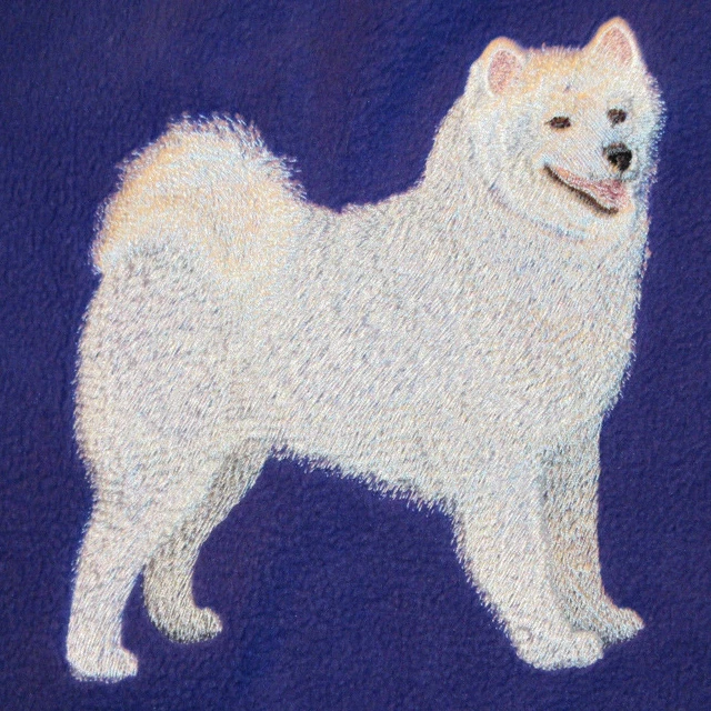 Embroidered Fleece Jacket - Samoyed C5072 Sizes S - XXL