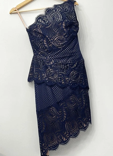 NEW BCBG MAXAZRIA Alisha Lace Dress Navy Blue Size 0 $130.00 - PicClick