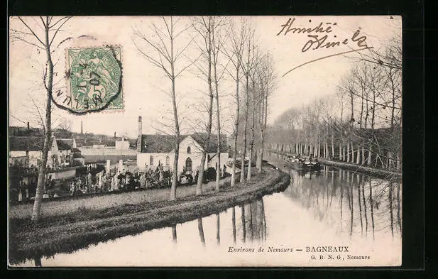 CPA Bagneaux, surroundings of Nemours 1907