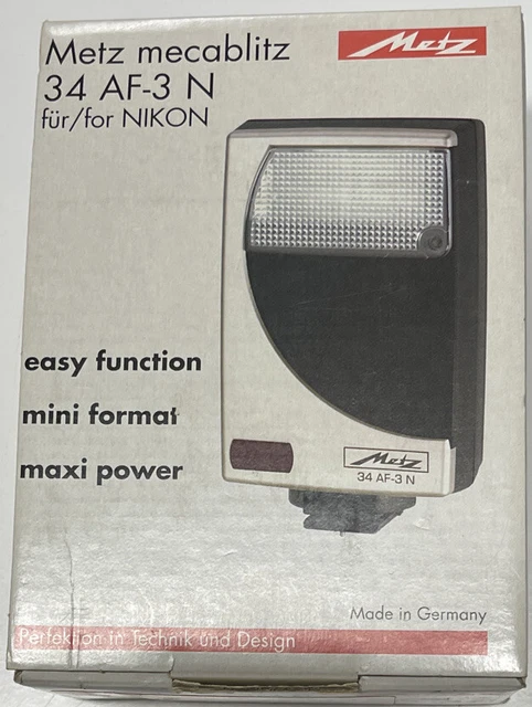 BRAND NEW Metz Mecablitz Flash 34 AF-3N TTL For Nikon 34AF3N
