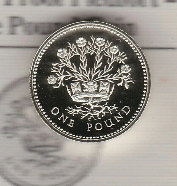 Boxed Royal Mint 1986 Silver Proof Piedfort £1 Coin With Certificate