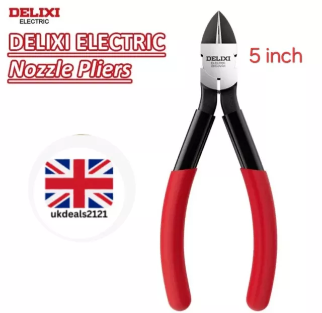 Flush Cut Electrical Wire Cable Cutters Cutting Side Snips Flush Nipper Pliers