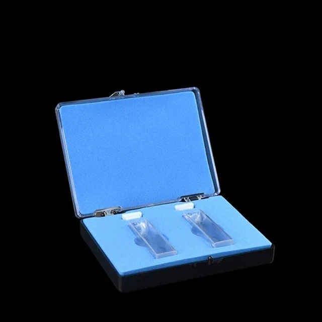 2 Pcs 5/10/20/30/40/50mm Quartz Cuvette 2 Transparent Sides 3.5ml 10mm-50mm