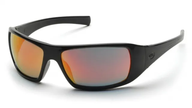 Pyramex SB5645D Goliath Safety Glasses Black Ice Orange Mirror Lens Sunglasses