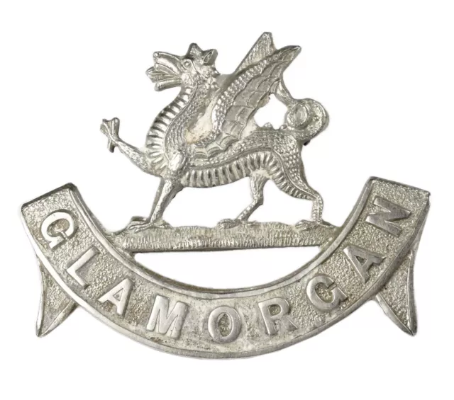 Vintage Old Obsolete Glamorgan Constabulary Police Metal Cap Badge