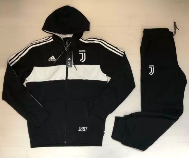 4800/59 adidas Juventus FC Costume Sweat-Shirt Full Zip à Capuche Pantalon Juve
