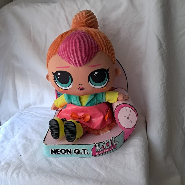 L.O.L. Surprise! Jumbo 12 NEON Q.T. Stuffed HUGGABLE Plush Doll BFF's LOL New