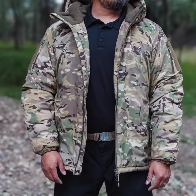 Chaqueta militar impermeable para hombre abrigo táctico del ejército rompevientos camuflaje invierno con capucha