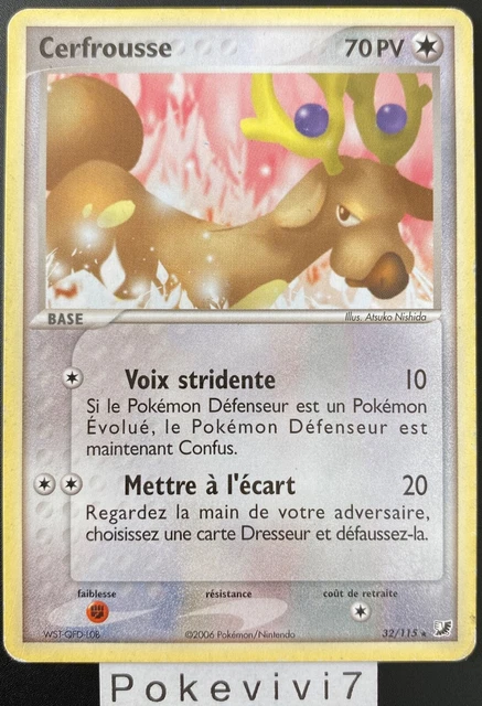 Carte Pokemon CERFROUSSE 32/115 Rare Bloc EX Forces Cachées FR OCCASION