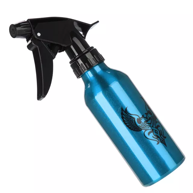 (Blue)Aluminum Alloy Tattoo Spray Bottle Green Algae Tattoo Cleaning Squirt DY9