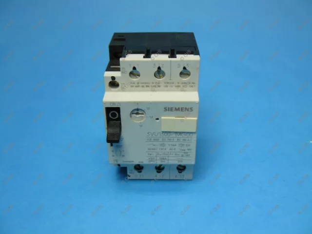 Siemens 3VU1300-1MG00 Manual Starter Protector 3 Pole 1-1.6 Amps