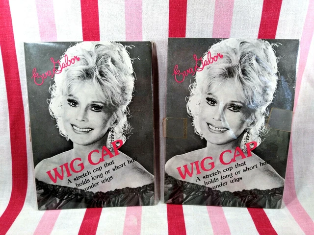Fantastic 1970's NEW OLD Stock EVA GABOR 2pc Wig Cap One Size Long or Short Hair