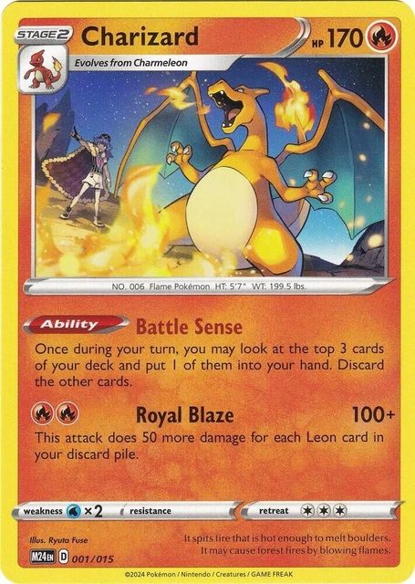 2025 MCDONALD’S HAPPY Meal Pokémon Dragon Discovery 001/015 Charizard