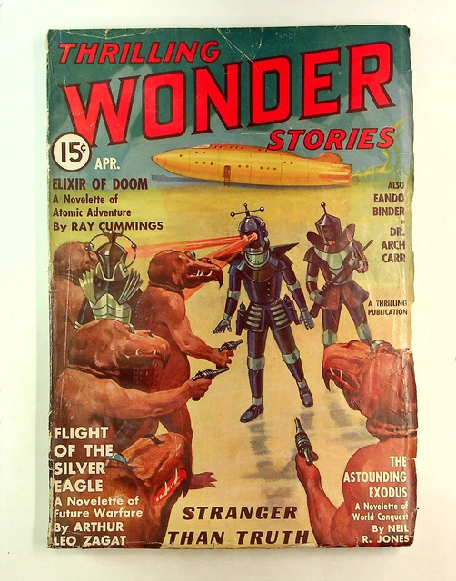 Thrilling Wonder Stories Pulp Apr 1937 Vol. 9 #2 PR