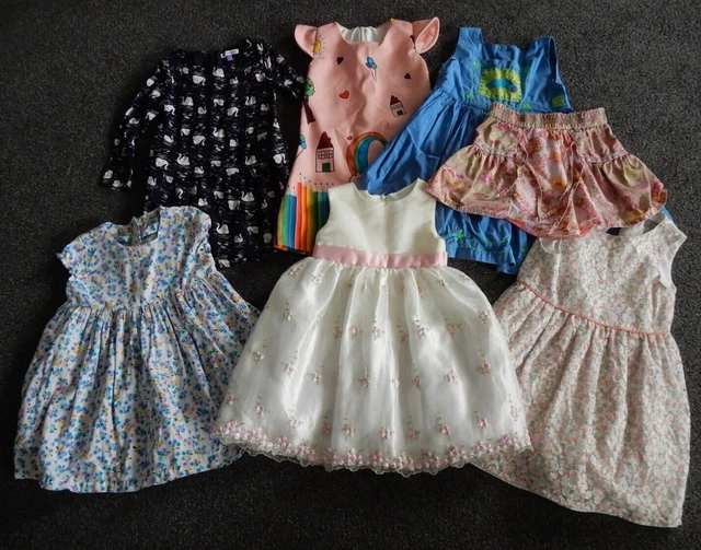 Girls bundle age 2-3 dress x 6 +skirt, inc Next, party dress by Cinderella - VGC
