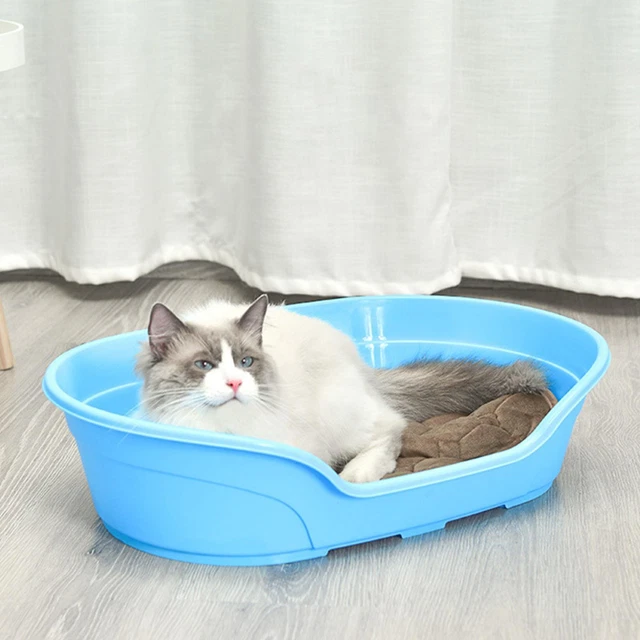 Lit Pour Chat Bain Coussin Apaisant Confortable Couverture Antidérapante