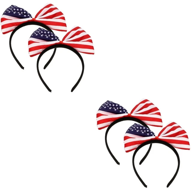 4 pcs 4th Of July Headband Labor Day Headband Bow Headband
