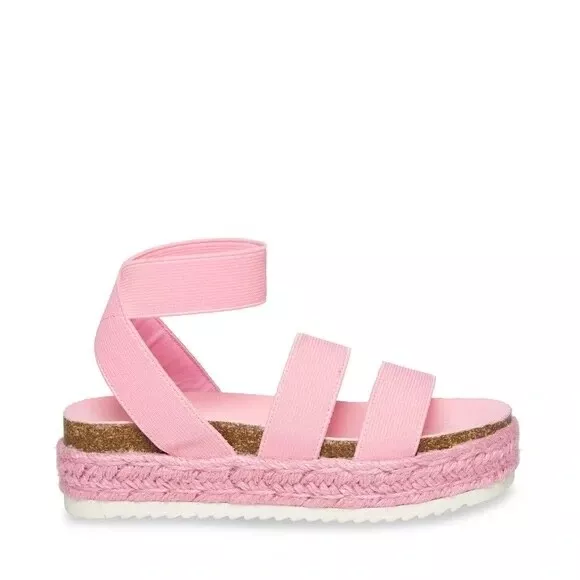 STEVE MADDEN  Girls Sz 2 Youth Pink JKimmie Platform Sandals