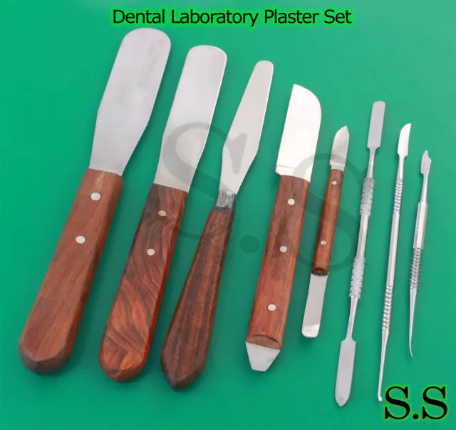 Dental Laboratory Technician Kit Plaster Cement Mixing Spatula Wax Knife Carvers