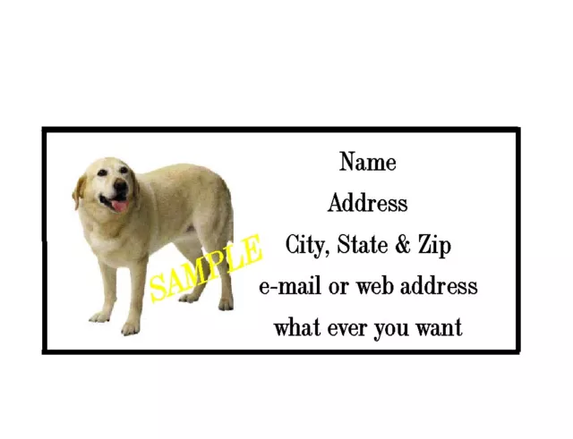 Yellow Lab  Address Labels Cool!!! #1