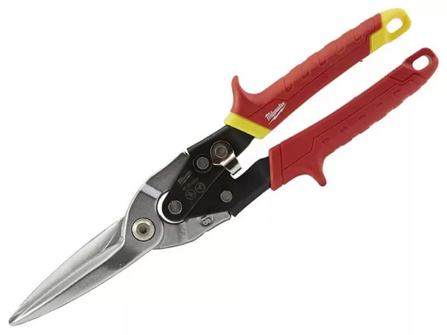 Milwaukee Hand Tools - Metal Aviation Snips Extra Long Straight Cut