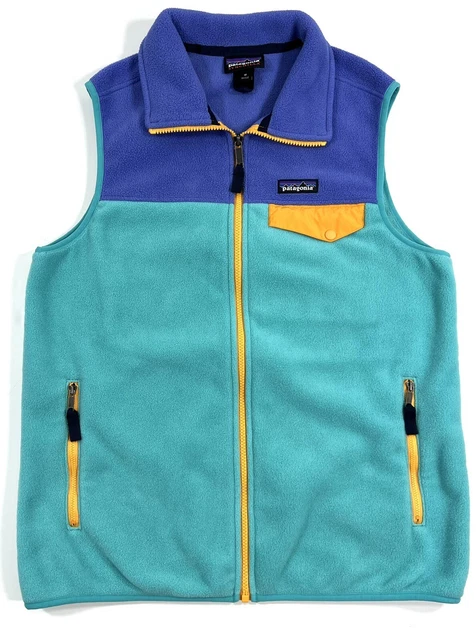 Patagonia Synchilla Snap-T Fleece Vest Jacket Mens Medium Colorblock Full  Zip