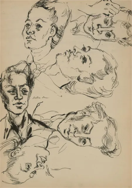 A Series of Early 20th Century Pen and Ink Drawing - Various Studies