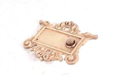 Old Door Bell Plate Brass Button Switch Doorbell Button 2