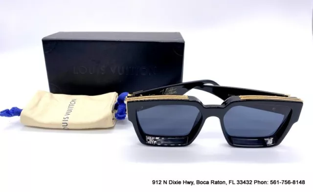 Millionaire sunglasses Louis Vuitton Black in Plastic - 32657423